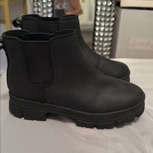 UGG Kids Black Boots waterproof